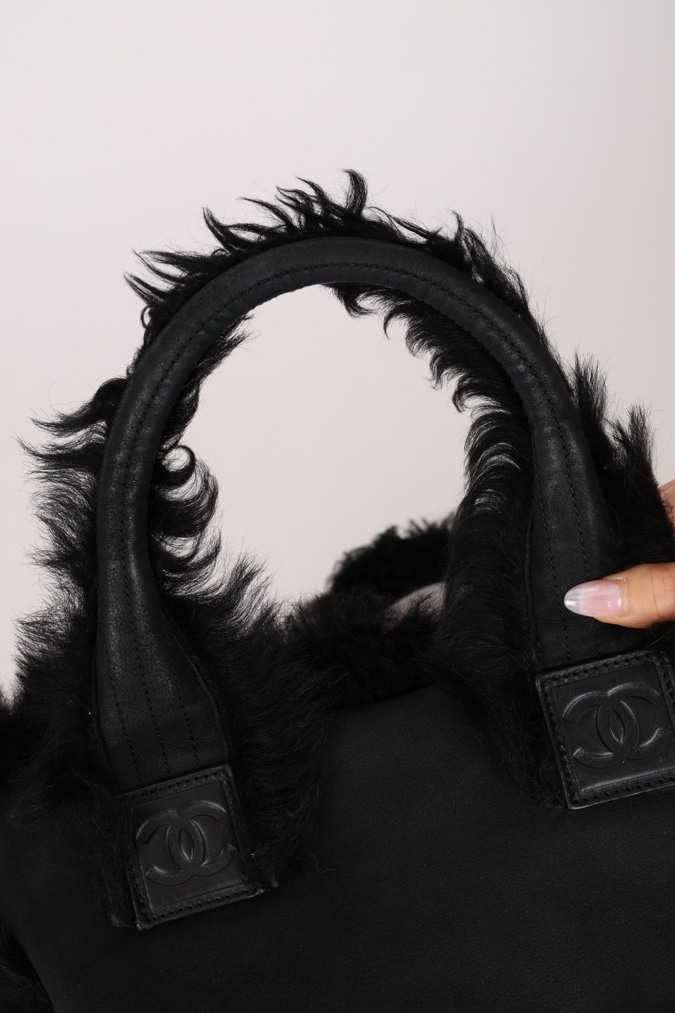 Chanel 2007 Mouton Fur Tote - FashioNica