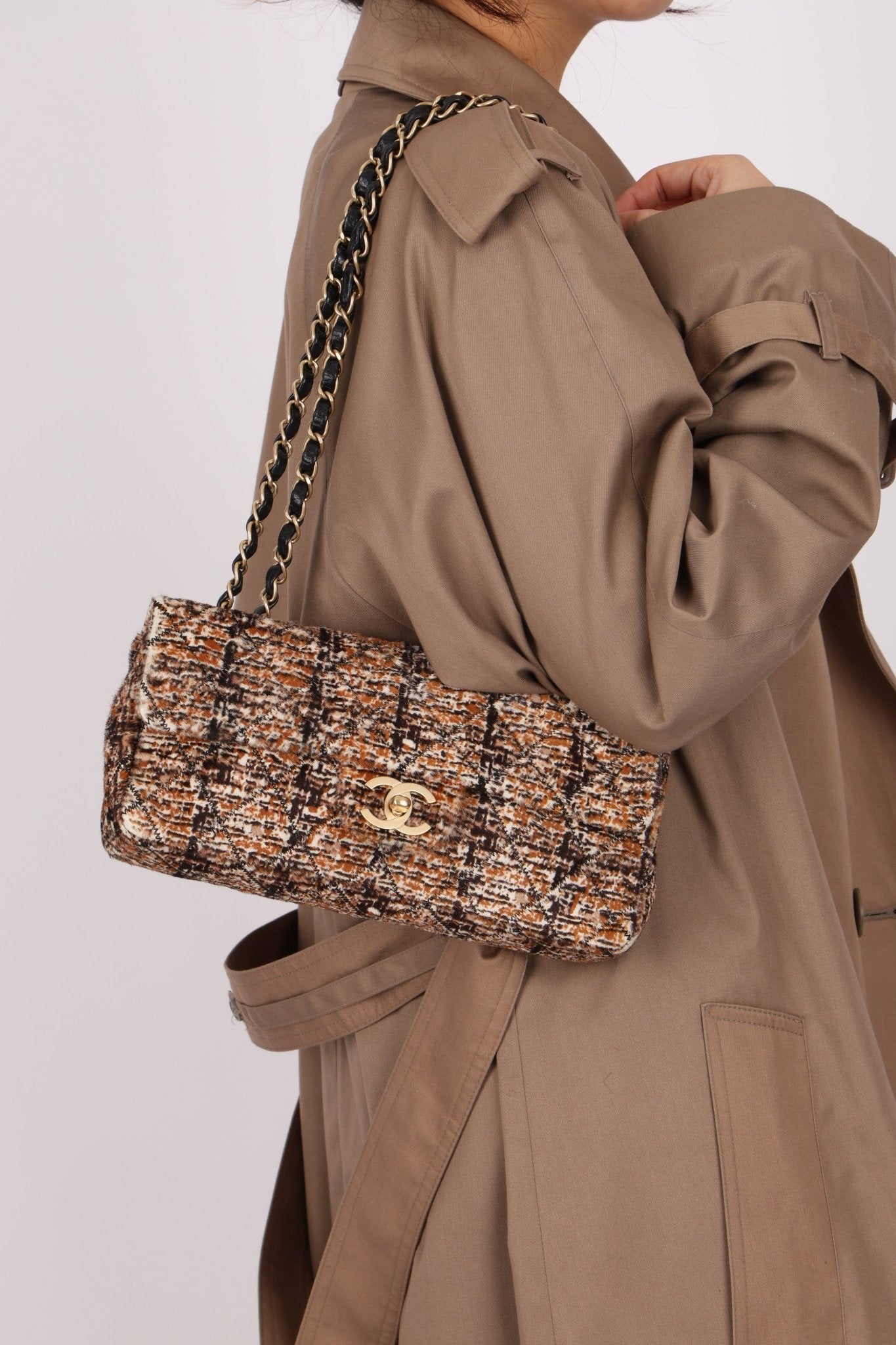 Chanel 2007 Ponyhair East West Flap Permabrass Gold Hardware - FashioNica