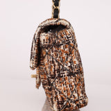 Chanel 2007 Ponyhair East West Flap Permabrass Gold Hardware - FashioNica