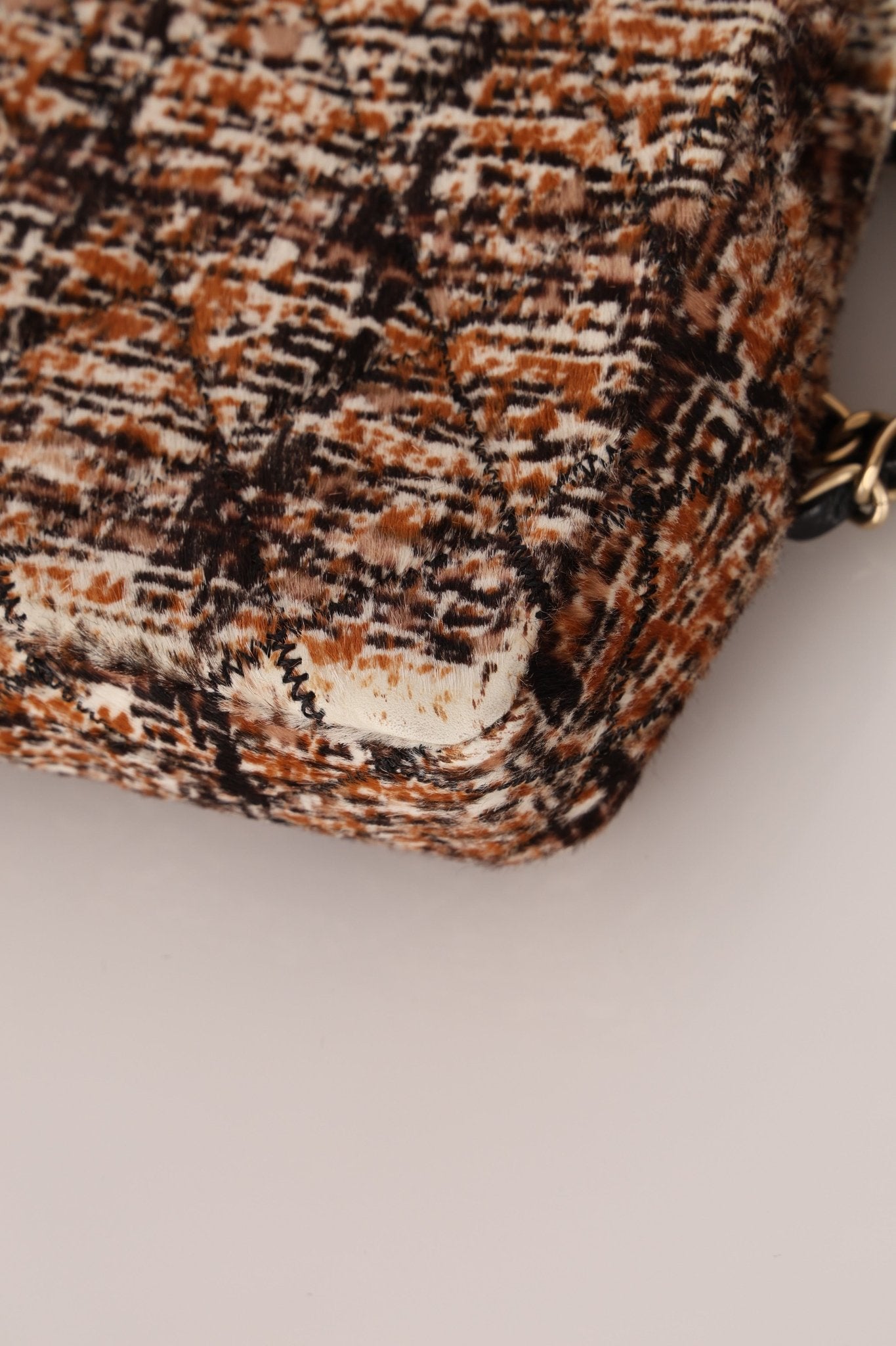 Chanel 2007 Ponyhair East West Flap Permabrass Gold Hardware - FashioNica