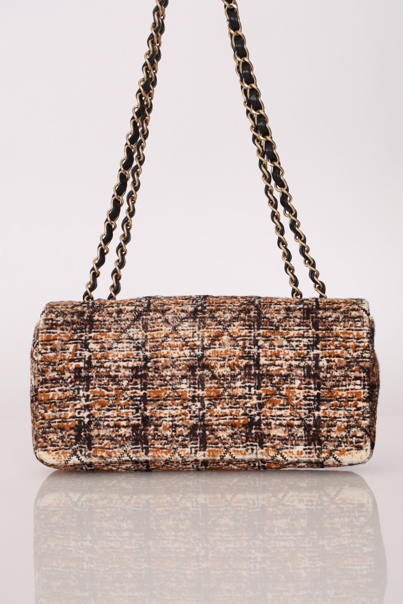 Chanel 2007 Ponyhair East West Flap Permabrass Gold Hardware - FashioNica