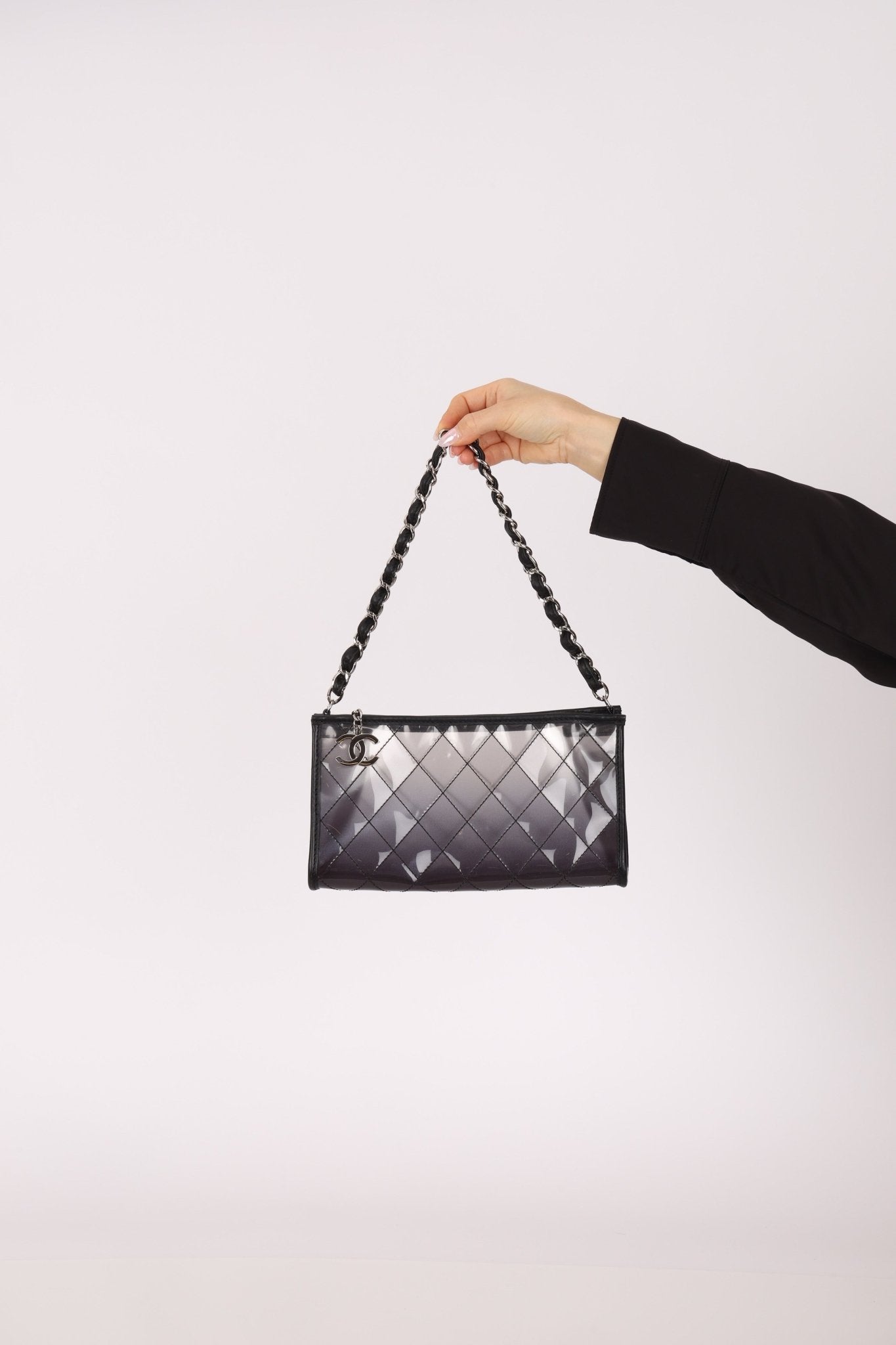 Chanel 2007 Transparent Degrade Quilted Pochette - FashioNica