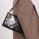 Chanel 2007 Transparent Degrade Quilted Pochette - FashioNica
