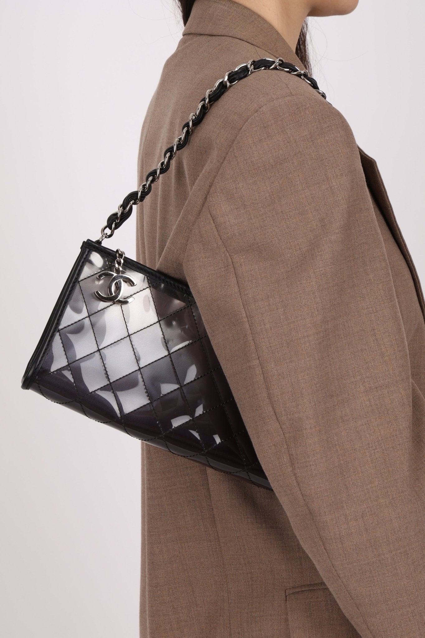 Chanel 2007 Transparent Degrade Quilted Pochette - FashioNica