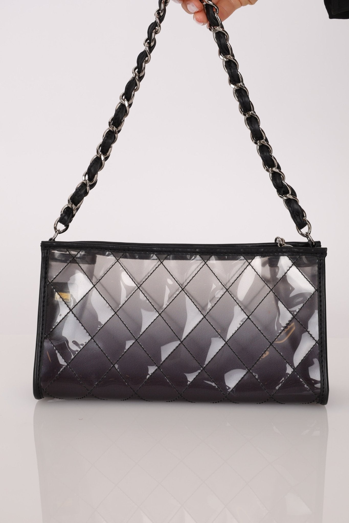 Chanel 2007 Transparent Degrade Quilted Pochette - FashioNica