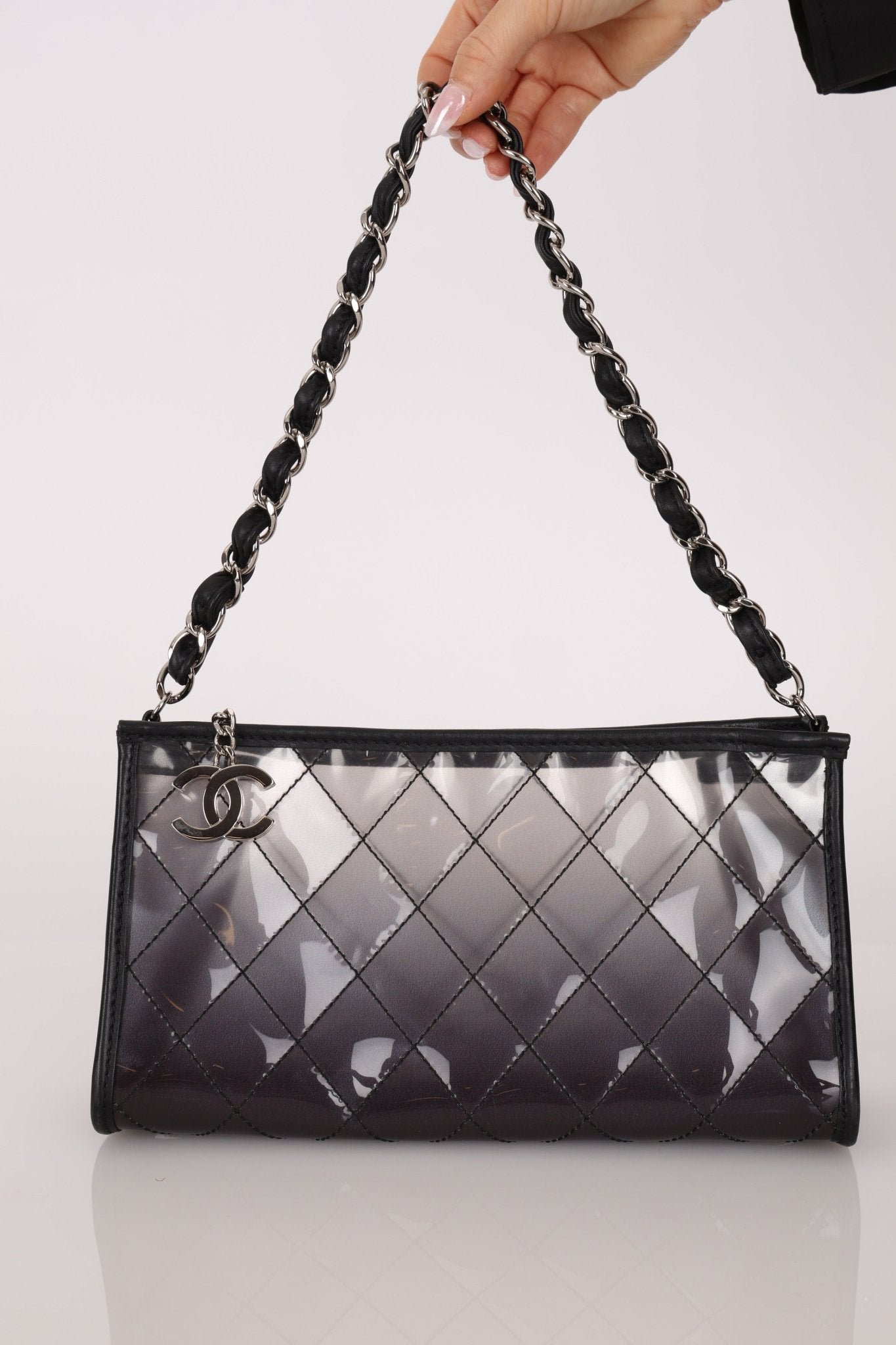 Chanel 2007 Transparent Degrade Quilted Pochette - FashioNica