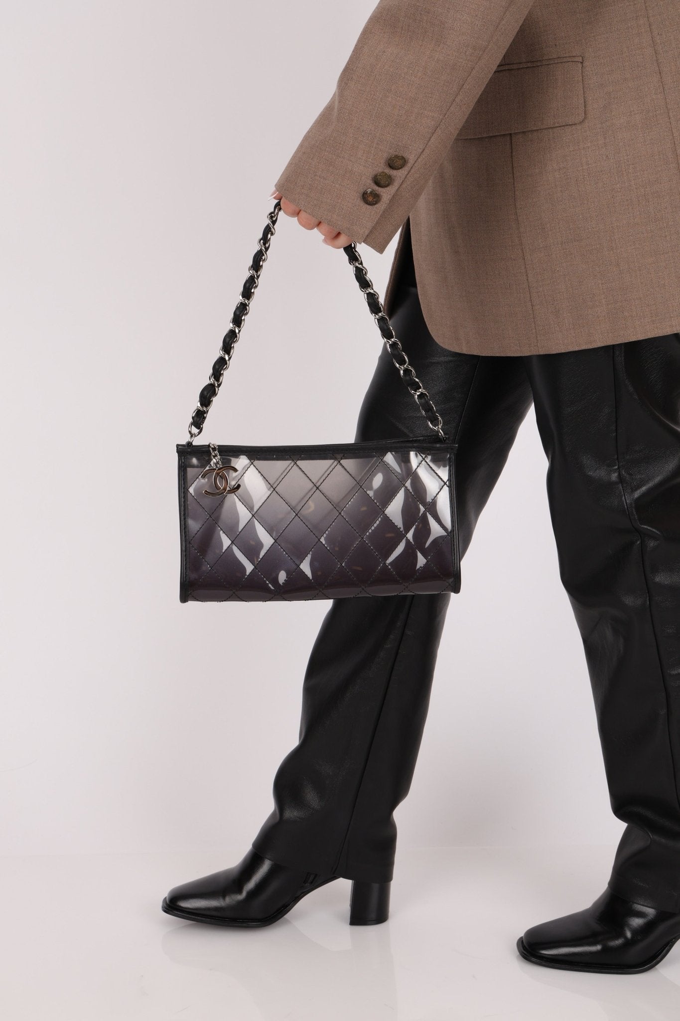 Chanel 2007 Transparent Degrade Quilted Pochette - FashioNica
