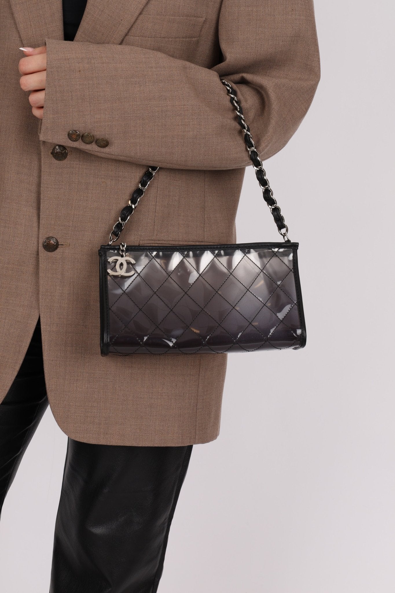Chanel 2007 Transparent Degrade Quilted Pochette - FashioNica