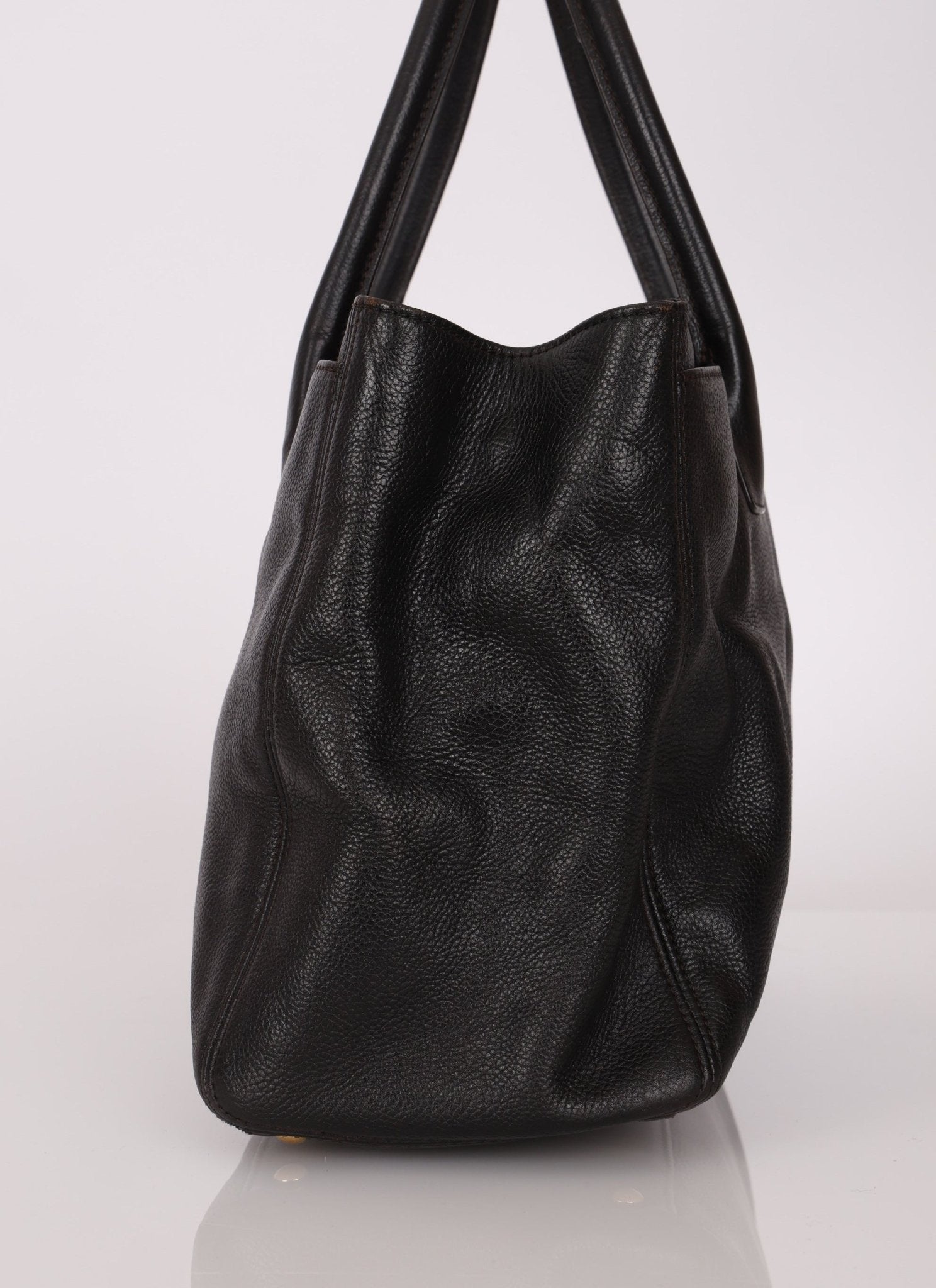 Chanel 2008 Chocolate Executive Cerf Medium Tote - FashioNica