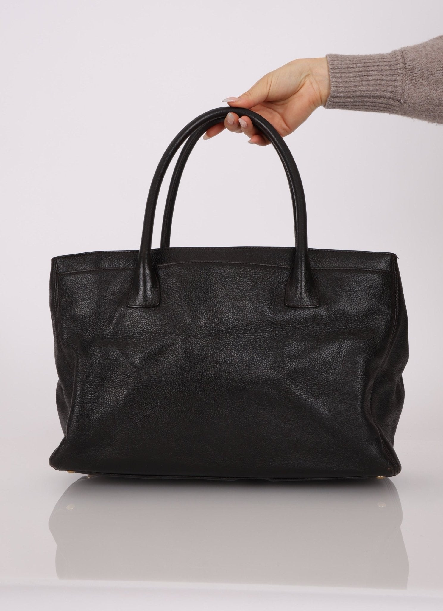 Chanel 2008 Chocolate Executive Cerf Medium Tote - FashioNica