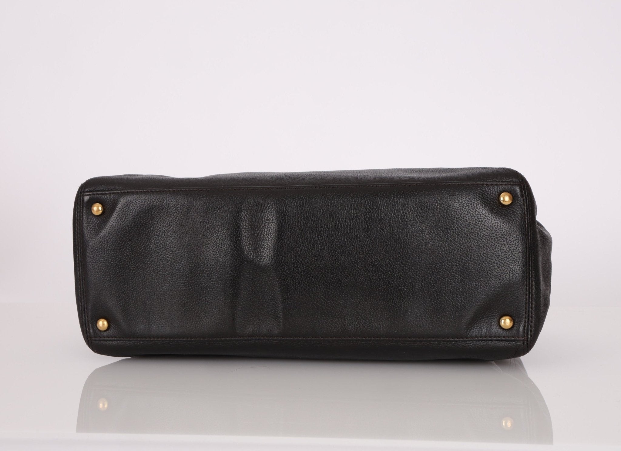 Chanel 2008 Chocolate Executive Cerf Medium Tote - FashioNica