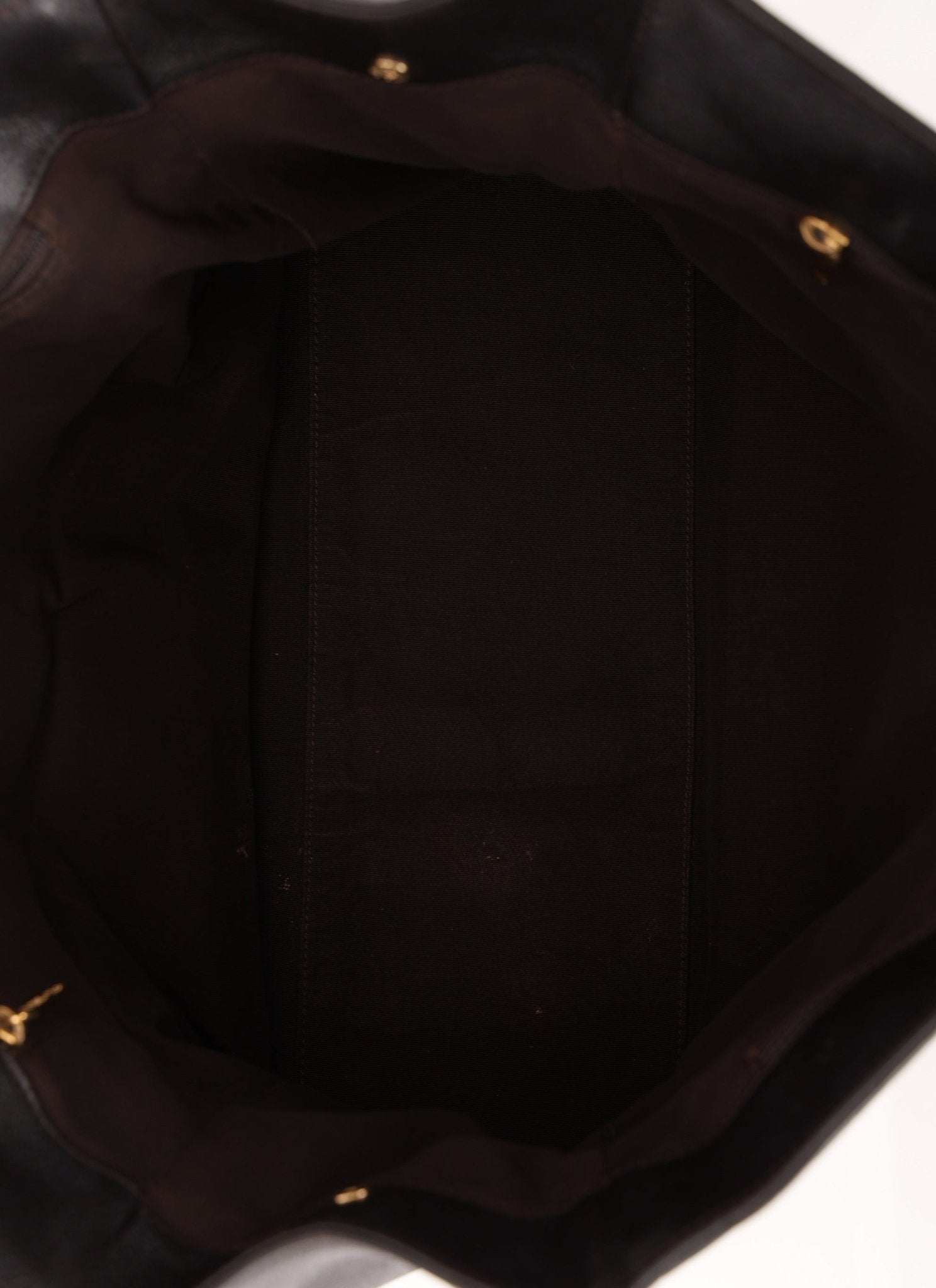 Chanel 2008 Chocolate Executive Cerf Medium Tote - FashioNica