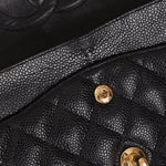 Chanel 2008 Classic Caviar Medium Double Flap Bag 24K GP - FashioNica