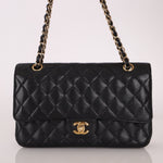 Chanel 2008 Classic Caviar Medium Double Flap Bag 24K GP - FashioNica