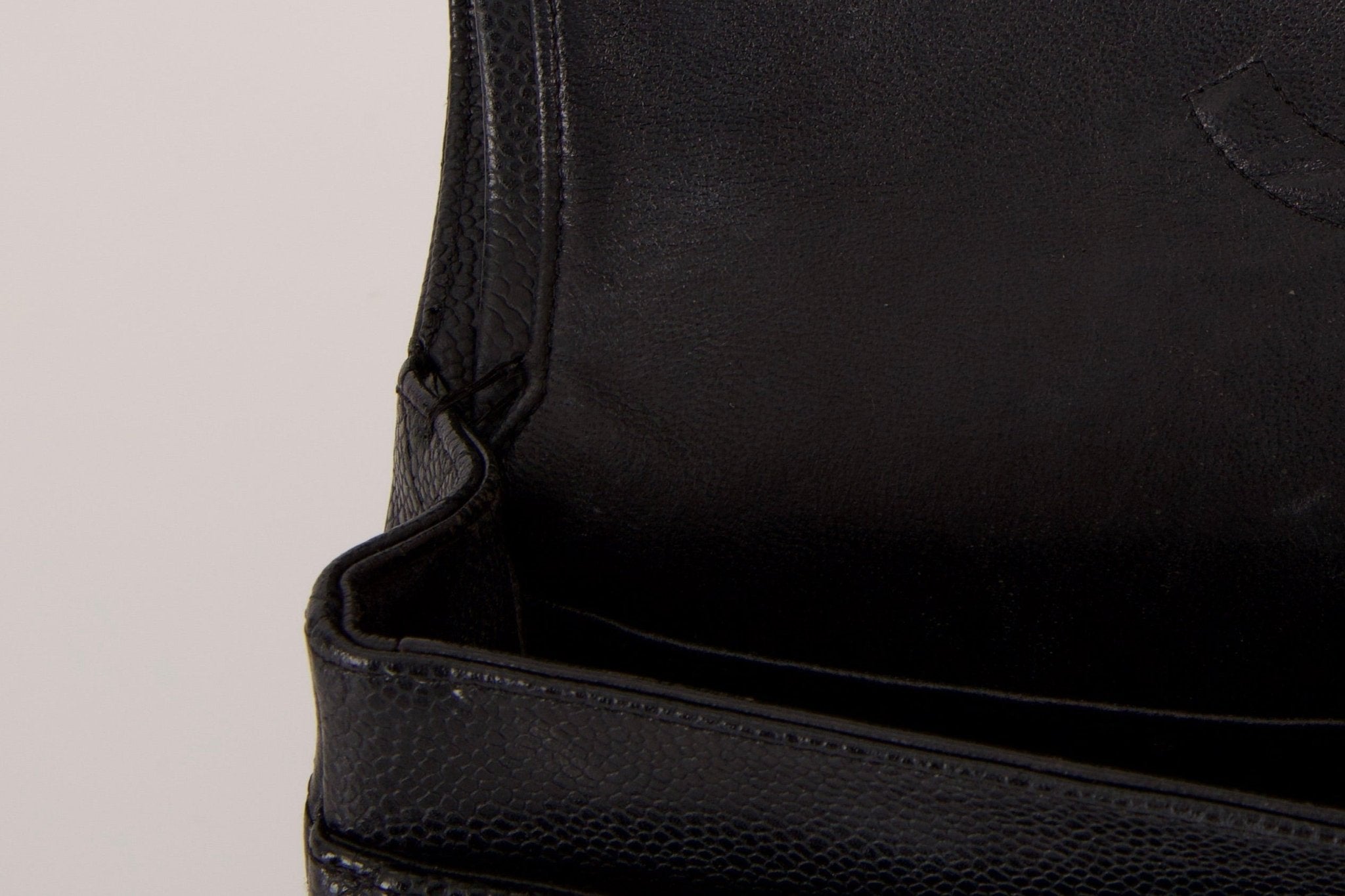 Chanel 2008 Classic Caviar Medium Double Flap Bag 24K GP - FashioNica