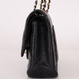 Chanel 2008 Classic Caviar Medium Double Flap Bag 24K GP - FashioNica
