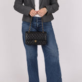 Chanel 2008 Classic Caviar Medium Double Flap Bag 24K GP - FashioNica