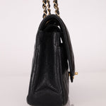 Chanel 2008 Classic Caviar Medium Double Flap Bag 24K GP - FashioNica