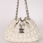 Chanel 2008 Glazed Lambskin Stravinsky Drawstring Bag - FashioNica