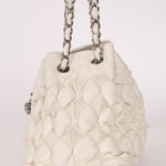 Chanel 2008 Glazed Lambskin Stravinsky Drawstring Bag - FashioNica