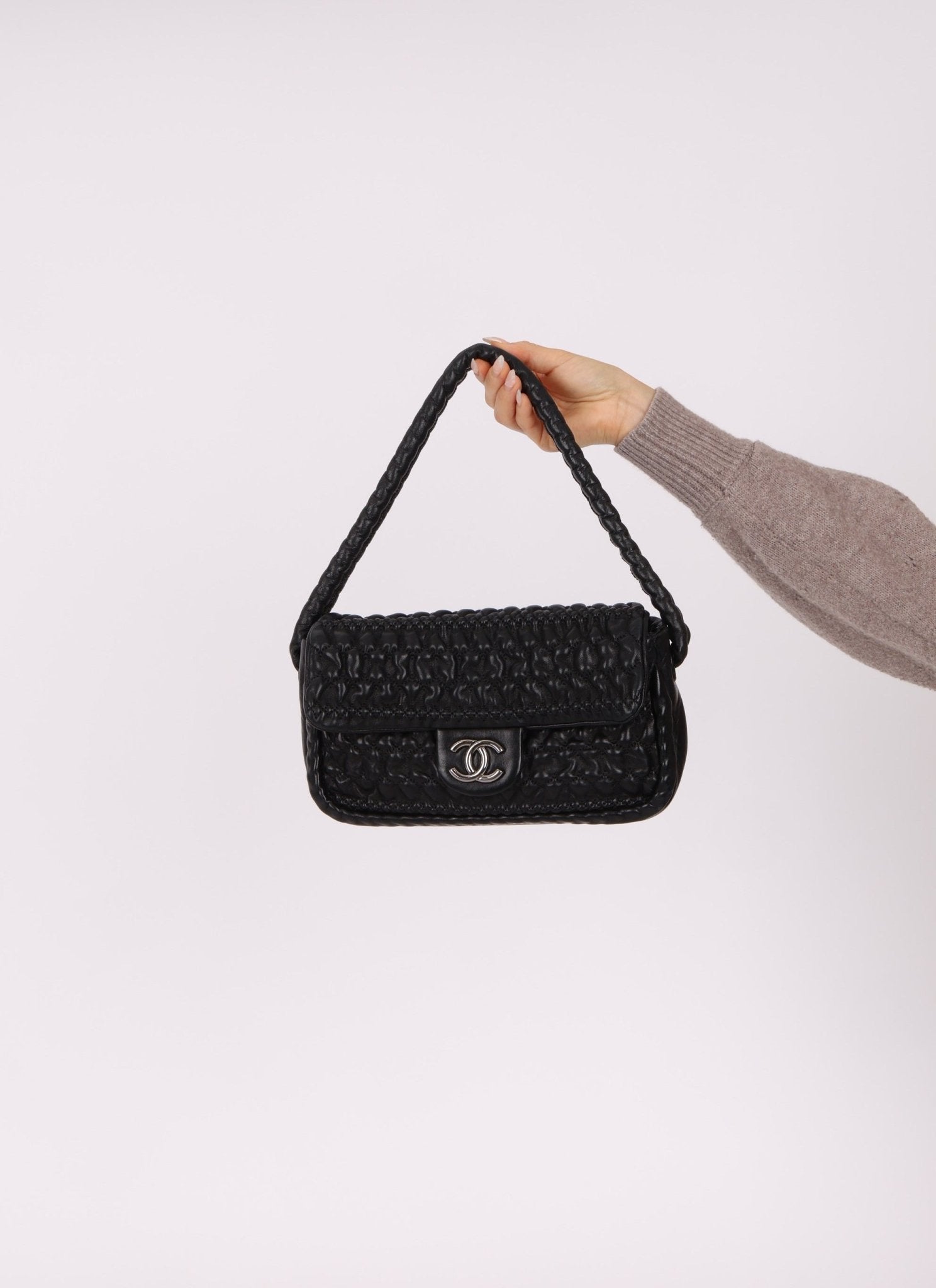 Chanel 2008 Hidden Chain Lambskin Flap Bag - FashioNica