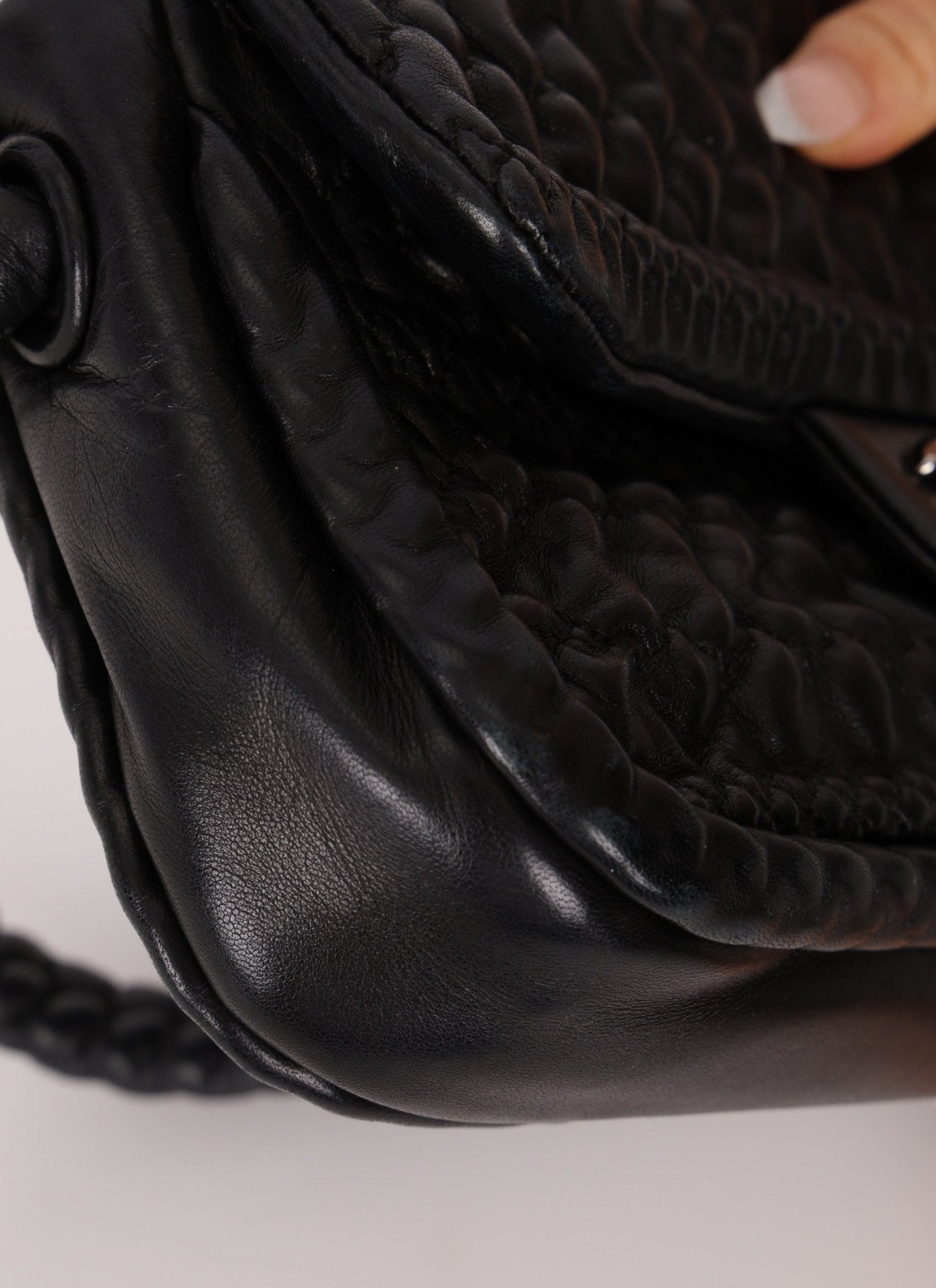 Chanel 2008 Hidden Chain Lambskin Flap Bag - FashioNica