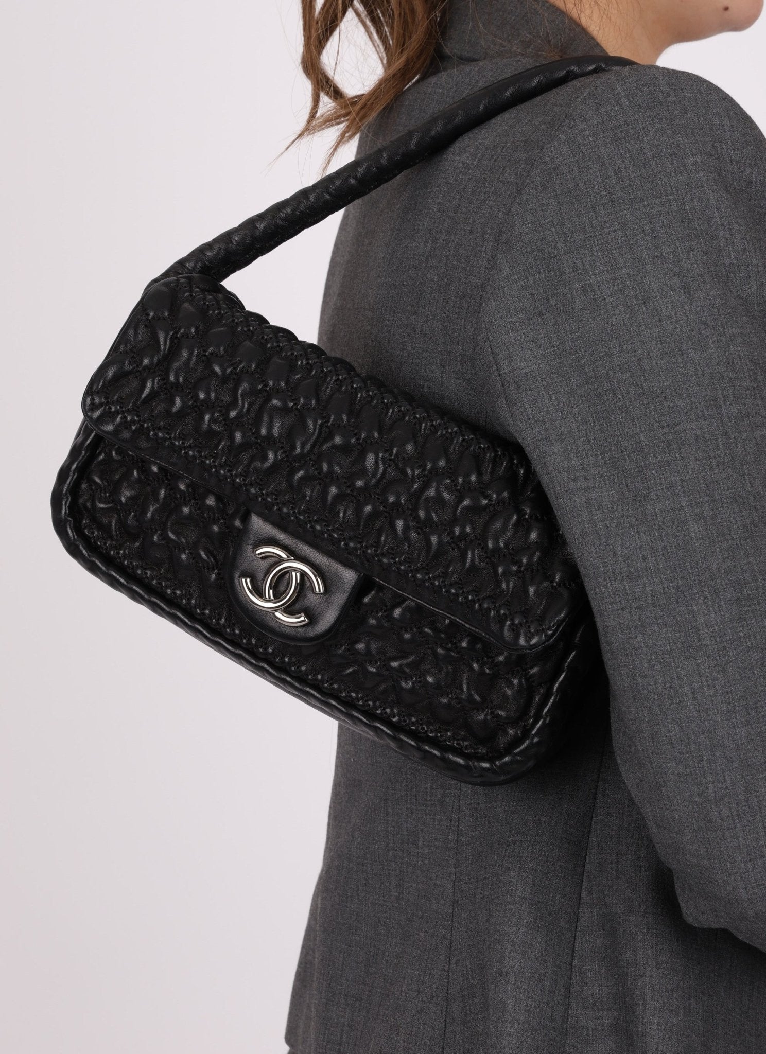 Chanel 2008 Hidden Chain Lambskin Flap Bag - FashioNica