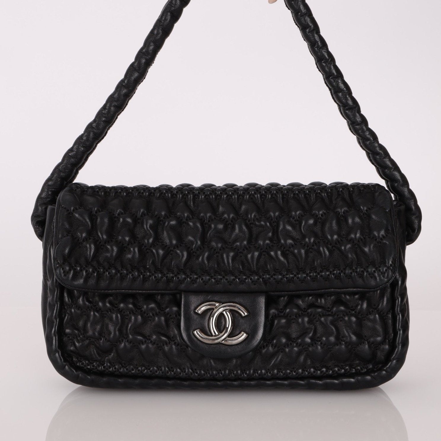 Chanel 2008 Hidden Chain Lambskin Flap Bag - FashioNica