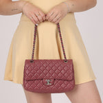 Chanel 2008 Lambskin Dusty Mauve Soft Medium Double Flap - FashioNica