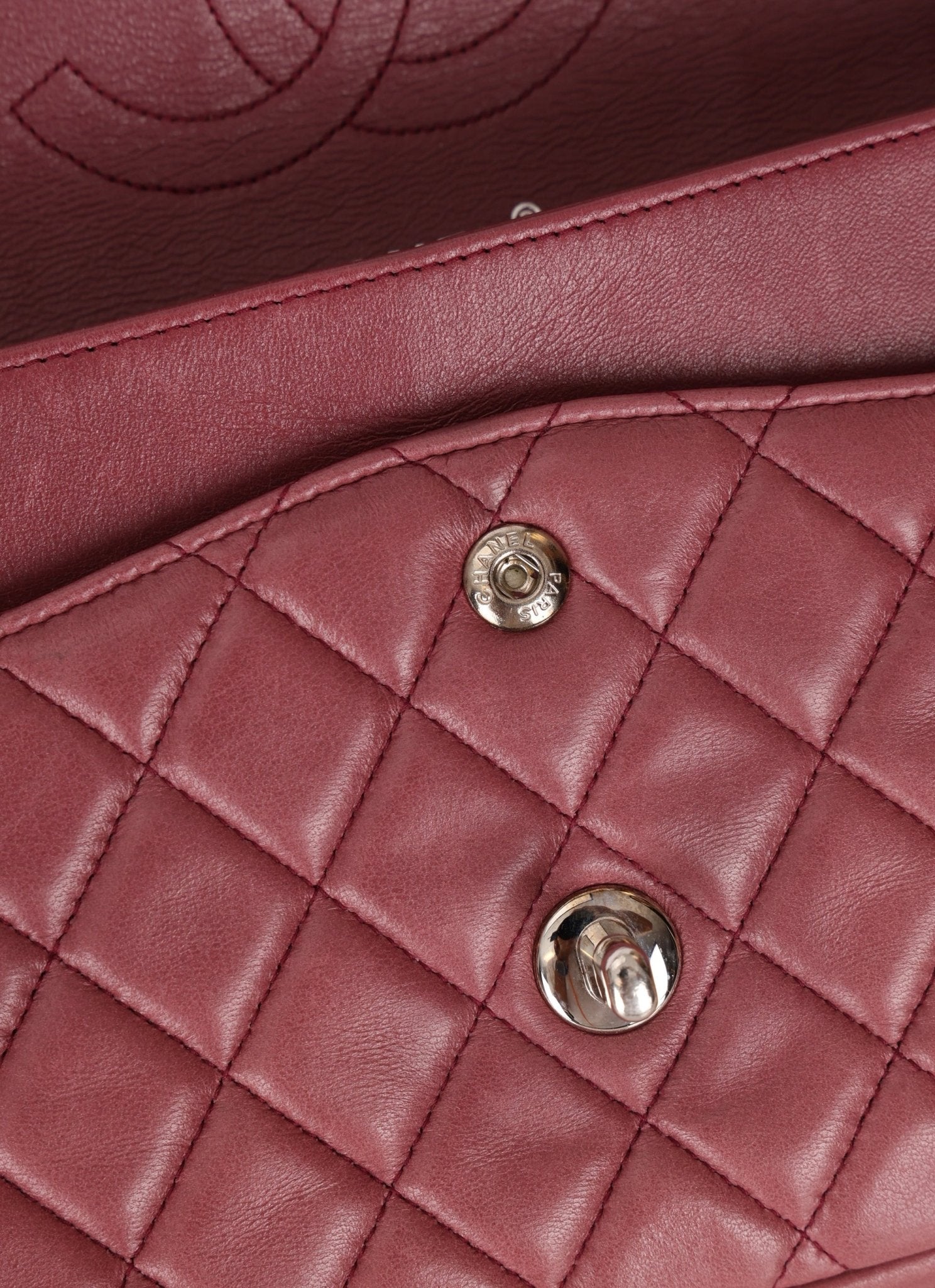 Chanel 2008 Lambskin Dusty Mauve Soft Medium Double Flap - FashioNica