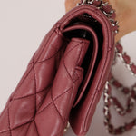 Chanel 2008 Lambskin Dusty Mauve Soft Medium Double Flap - FashioNica