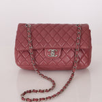 Chanel 2008 Lambskin Dusty Mauve Soft Medium Double Flap - FashioNica
