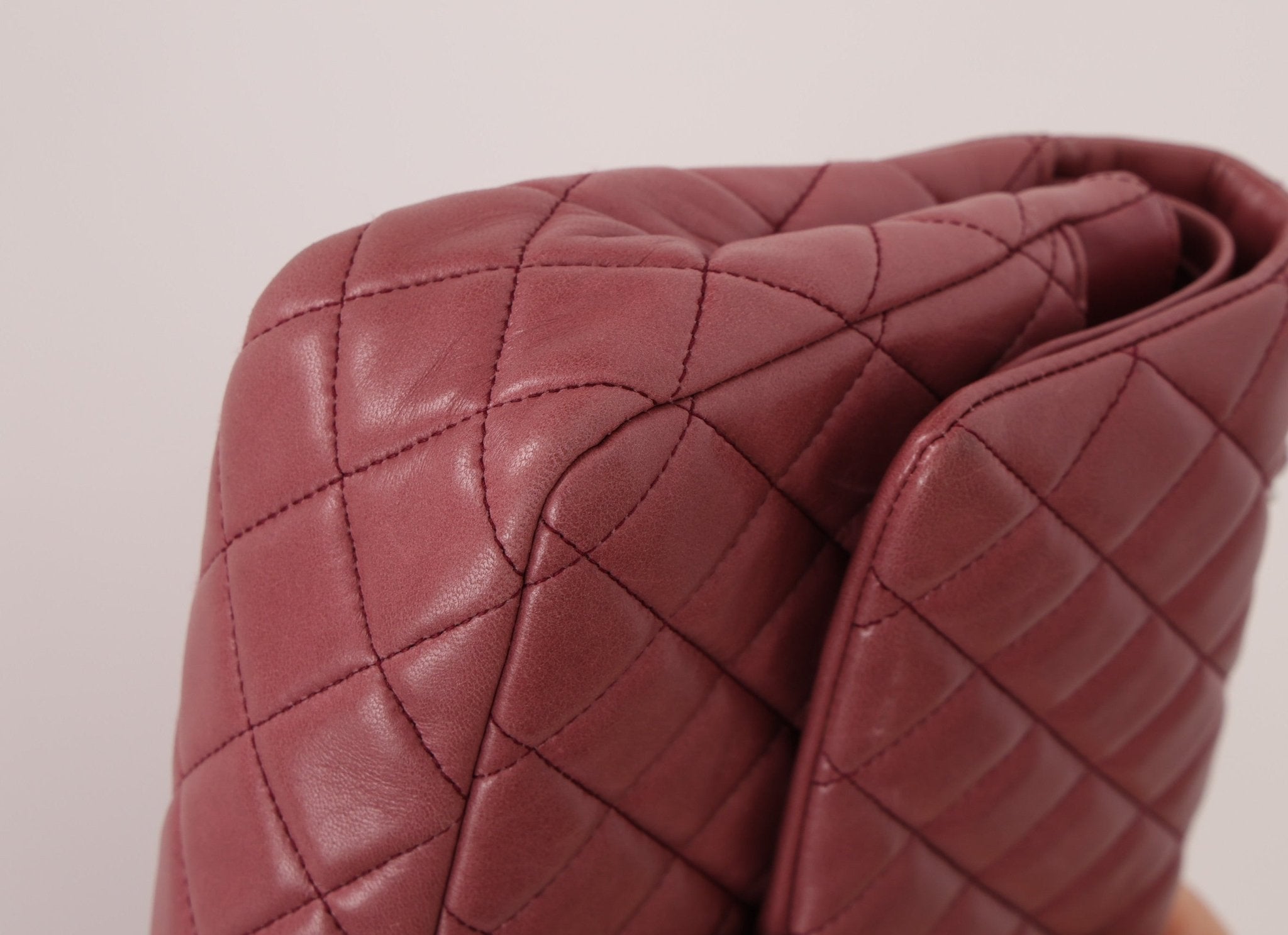 Chanel 2008 Lambskin Dusty Mauve Soft Medium Double Flap - FashioNica