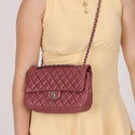 Chanel 2008 Lambskin Dusty Mauve Soft Medium Double Flap - FashioNica