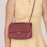 Chanel 2008 Lambskin Dusty Mauve Soft Medium Double Flap - FashioNica