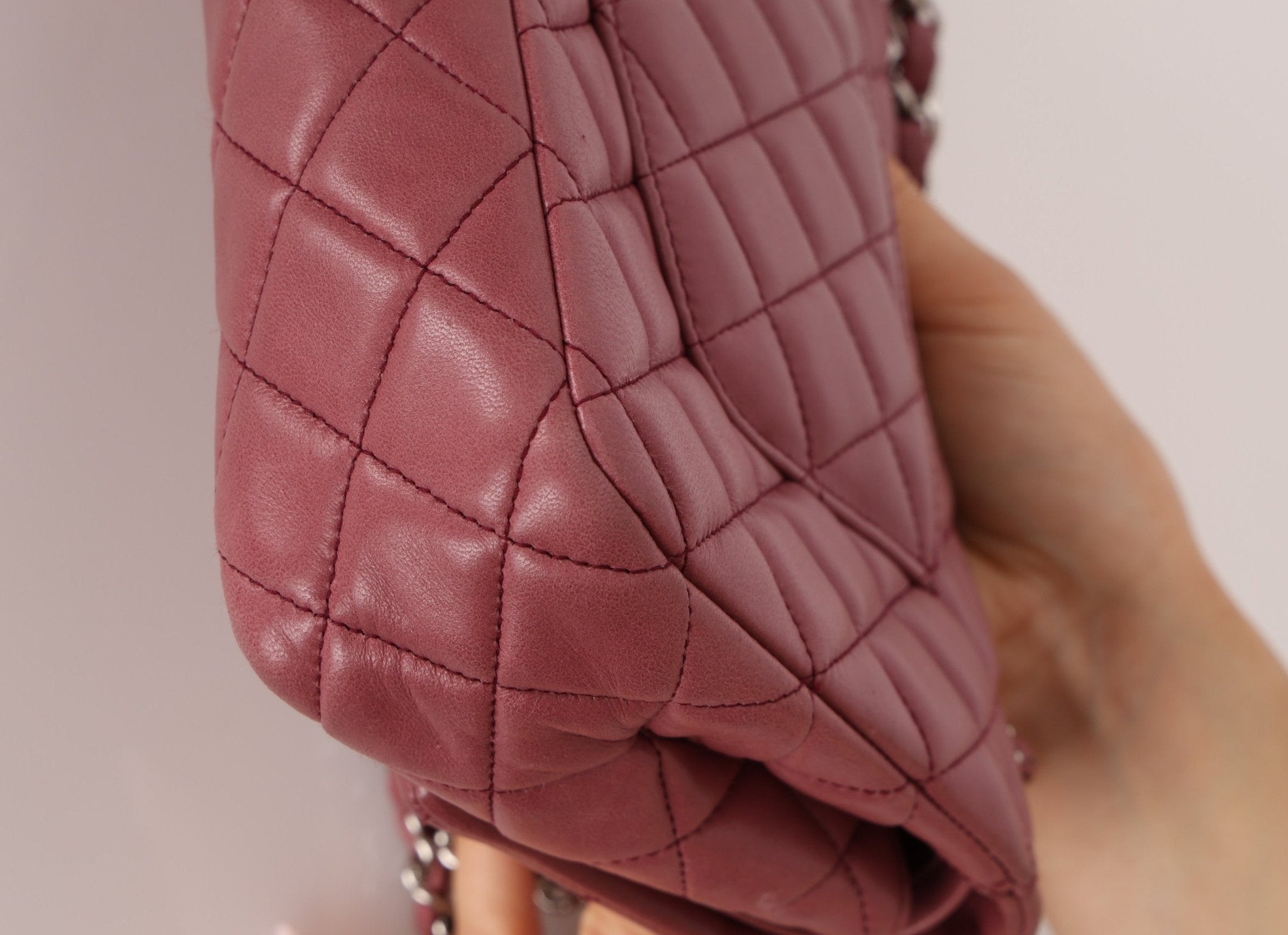 Chanel 2008 Lambskin Dusty Mauve Soft Medium Double Flap - FashioNica