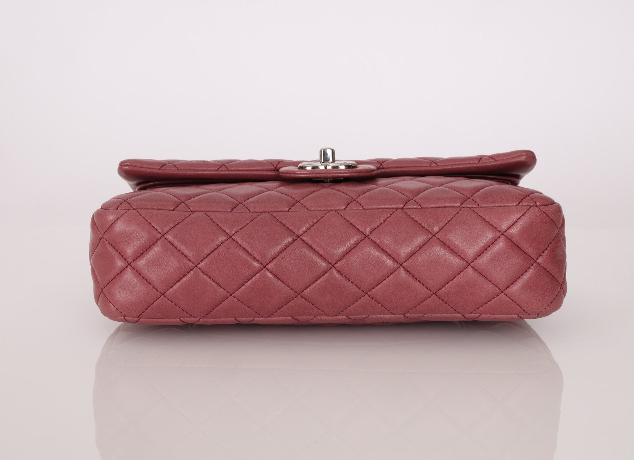 Chanel 2008 Lambskin Dusty Mauve Soft Medium Double Flap - FashioNica