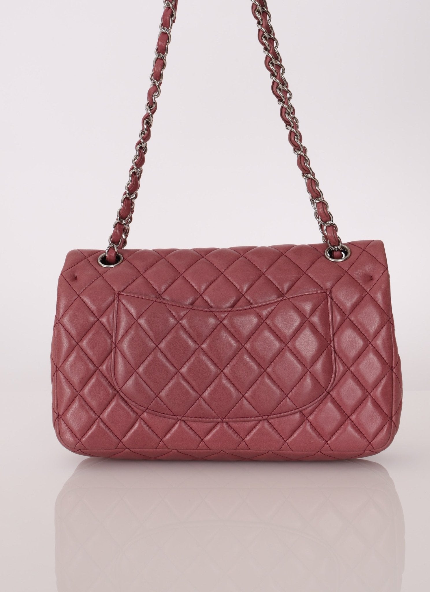Chanel 2008 Lambskin Dusty Mauve Soft Medium Double Flap - FashioNica
