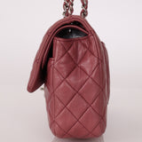 Chanel 2008 Lambskin Dusty Mauve Soft Medium Double Flap - FashioNica