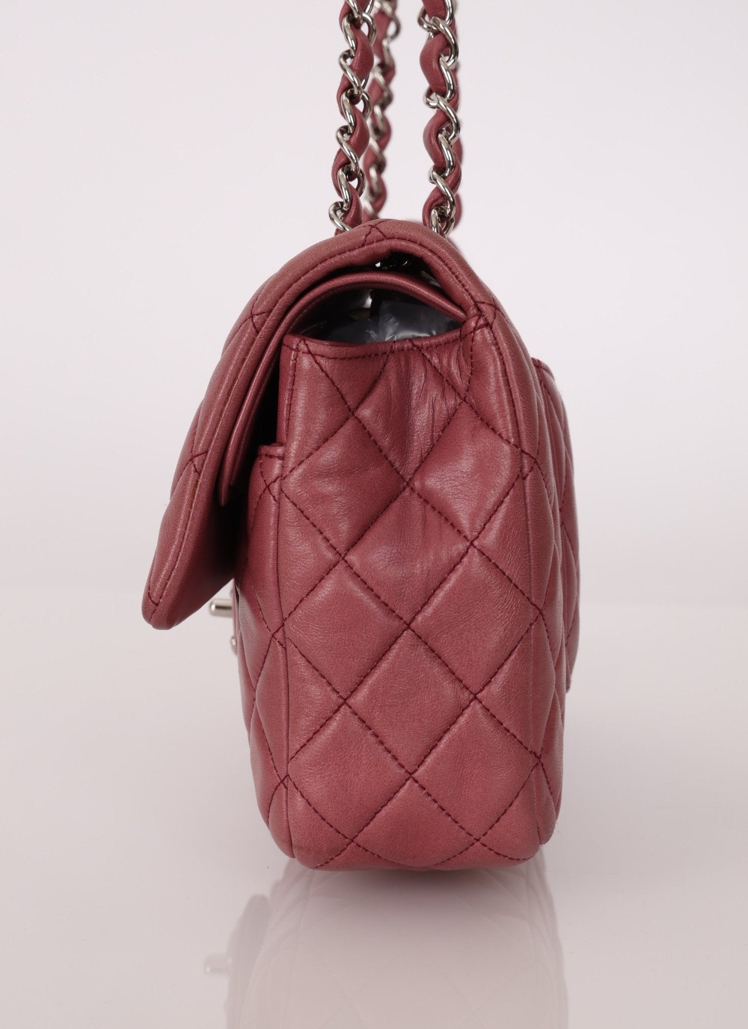 Chanel 2008 Lambskin Dusty Mauve Soft Medium Double Flap - FashioNica