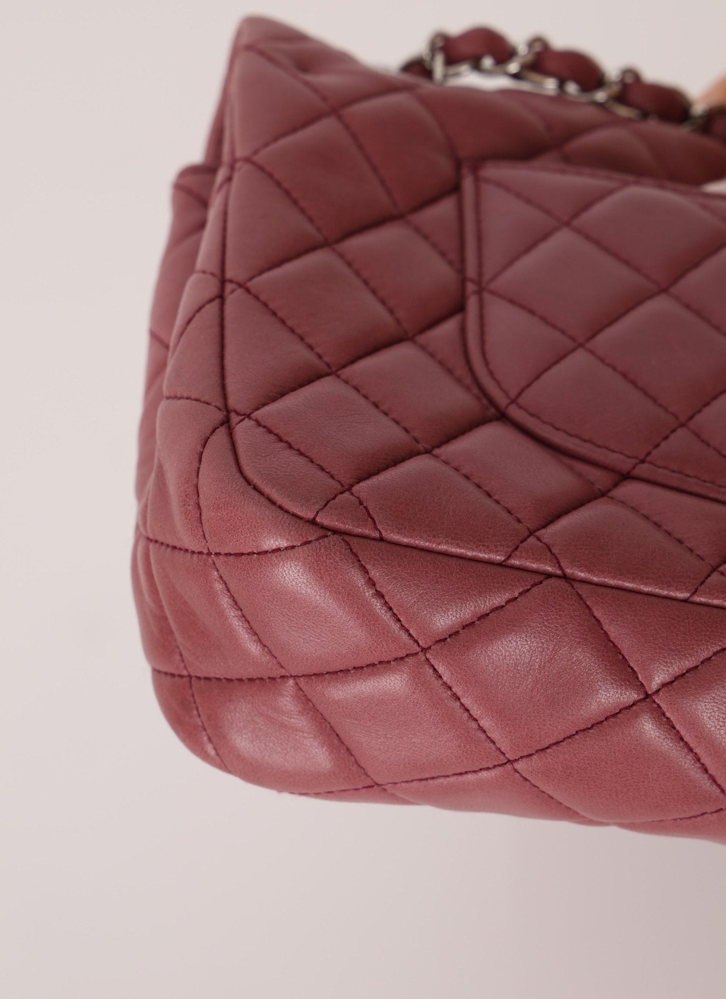 Chanel 2008 Lambskin Dusty Mauve Soft Medium Double Flap - FashioNica