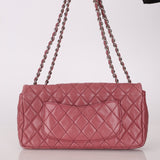Chanel 2008 Mauve Rose Soft Lambskin East West Classic Flap - FashioNica
