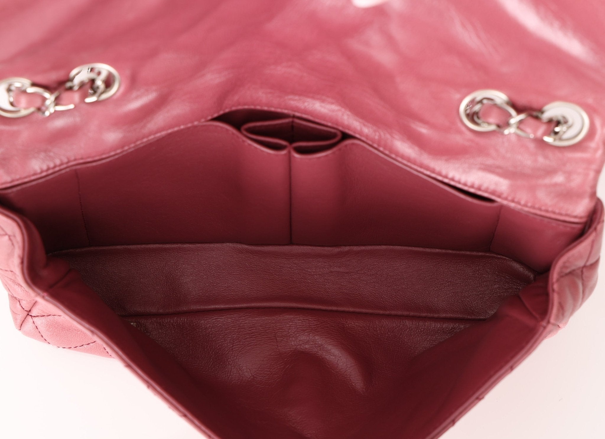 Chanel 2008 Mauve Rose Soft Lambskin East West Classic Flap - FashioNica