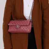 Chanel 2008 Mauve Rose Soft Lambskin East West Classic Flap - FashioNica