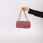 Chanel 2008 Mauve Rose Soft Lambskin East West Classic Flap - FashioNica