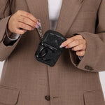 Chanel 2008 Quilted Calfskin Cambon Pouch - FashioNica