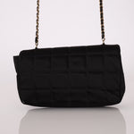 Chanel 2008 Satin Mini Chocolate Bar Flap Bag - FashioNica