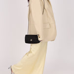 Chanel 2008 Satin Mini Chocolate Bar Flap Bag - FashioNica