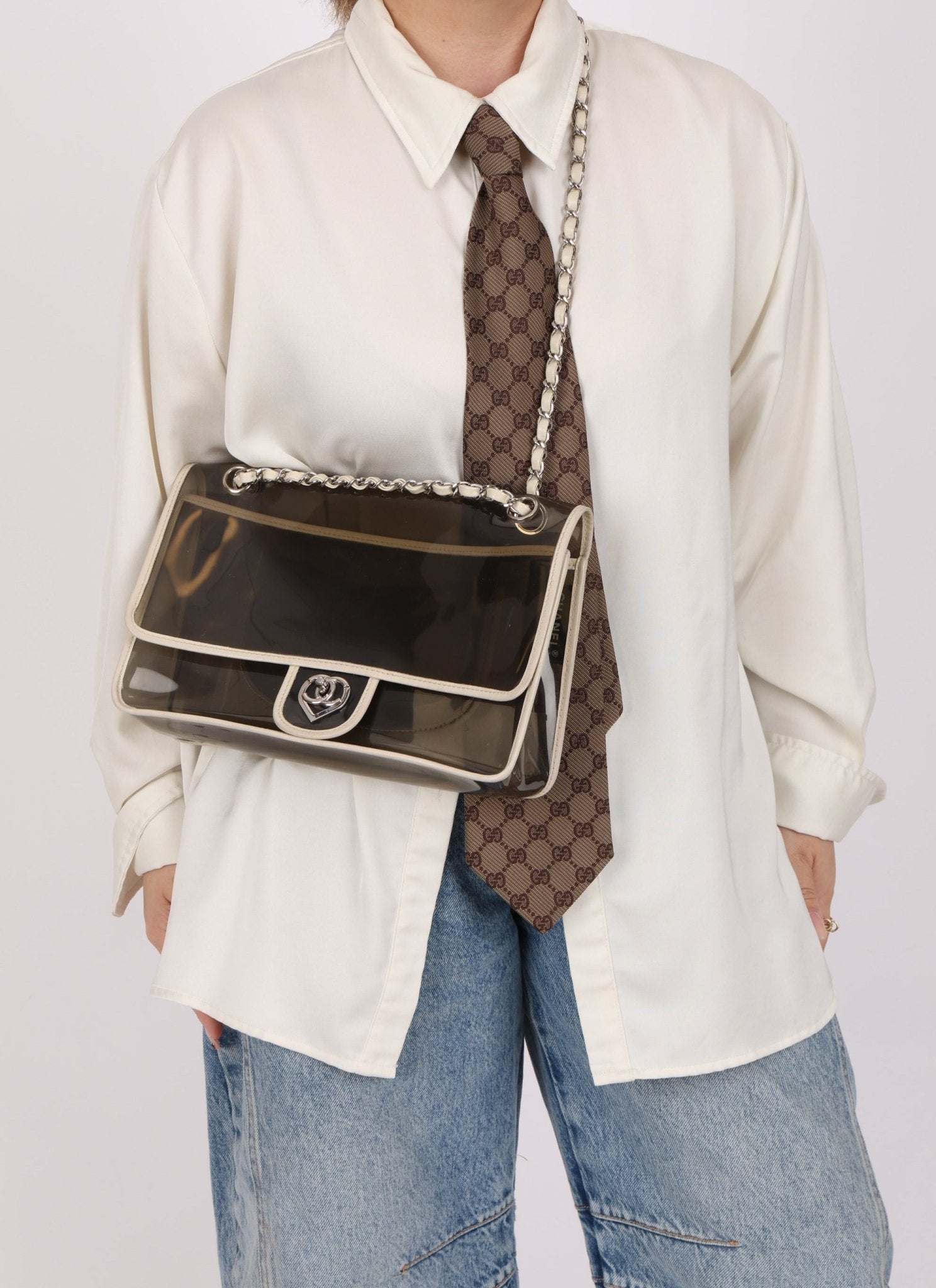 Chanel 2008 Transparent Heart Classic Flap - FashioNica