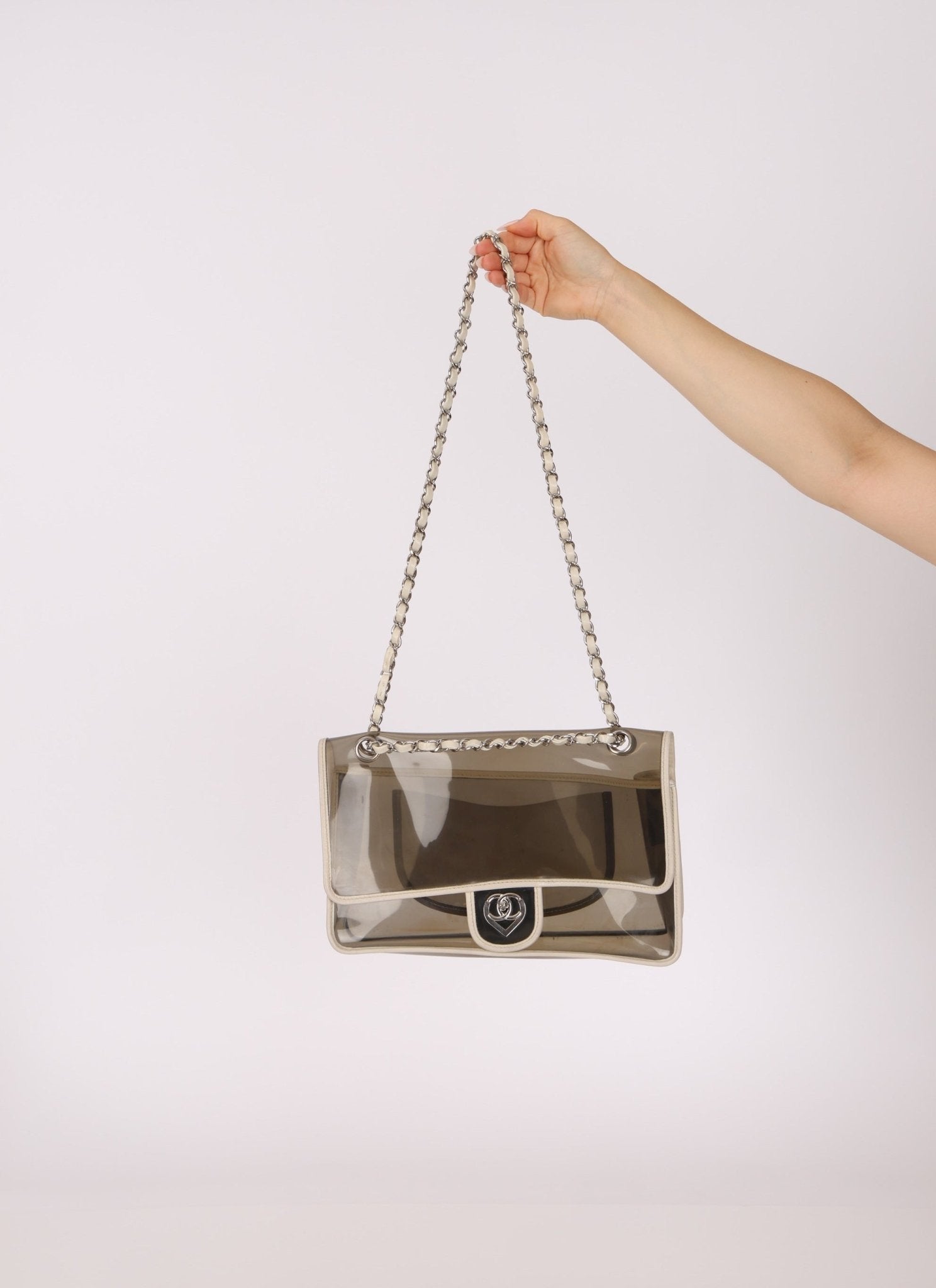 Chanel 2008 Transparent Heart Classic Flap - FashioNica